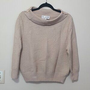 ST JOHN Collection Ribbed Pullover
